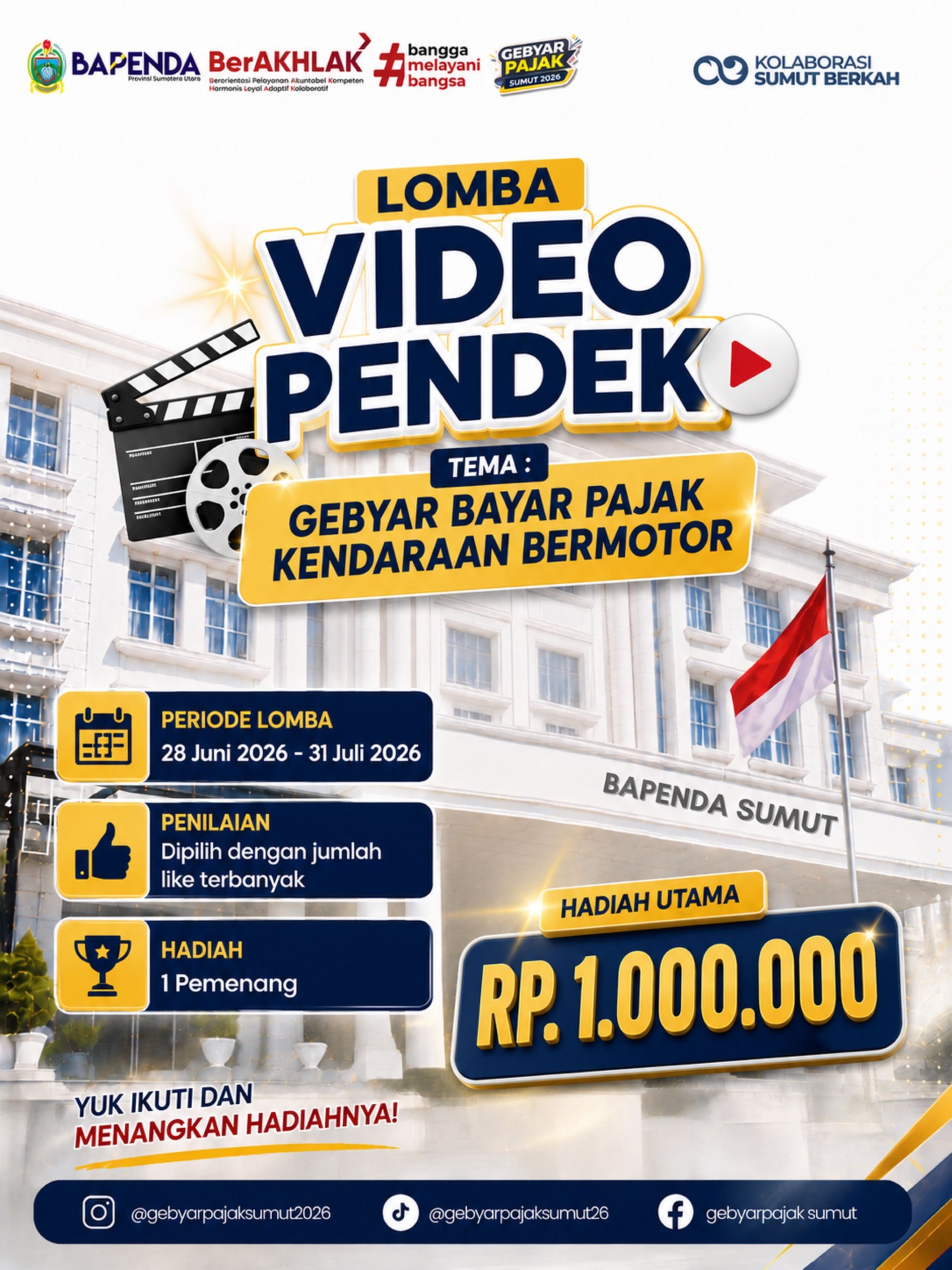 Lomba Video Pendek Gebyar Pajak Kendaraan Bermotor